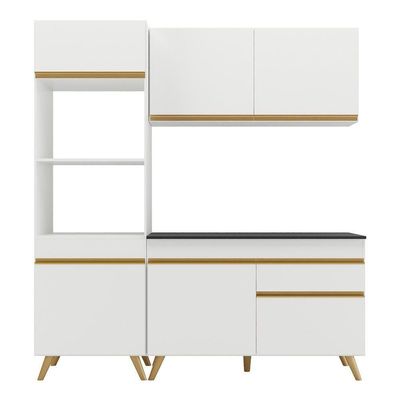 Cozinha Compacta Multimóveis Veneza Gw Fg3694 Branca