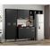 Cozinha Compacta Pequim 9 Portas Mp2933 Multimóveis Preto