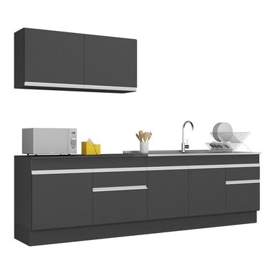 Armário De Cozinha Compacta Mp2111.898 Preto/branco