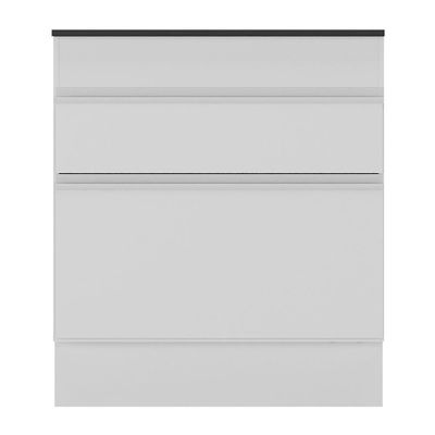 Balcão Cozinha Para Cooktop 70 Cm 1 Porta 1 Gaveta Branco