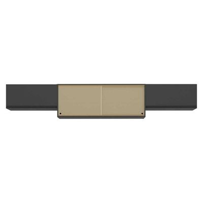 Kit 3 Armários De Cozinha Aéreos 4 Portas Veneza Multimóveis Mp2152 Preto Preto