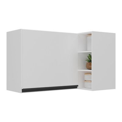 Armário De Cozinha Aéreo De Canto Mp3742.964 Branco/preto