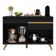 Balcão Cozinha Gabinete Pia 120cm 2 Portas Multimóveis Preto