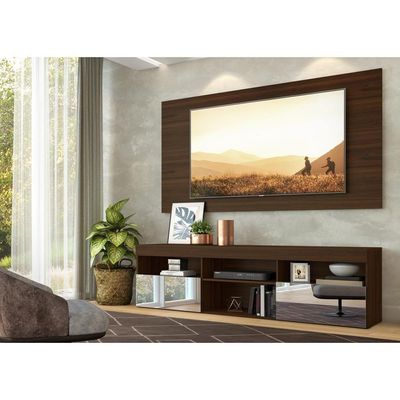 Rack com Painel TV até 65" e Espelho Flórida Multimóveis