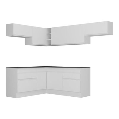Armário De Cozinha Completa De Canto Mp2104.891 Branco