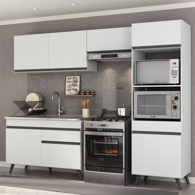 Armário De Cozinha 4 Peças Mp3693.964 Veneza Branco