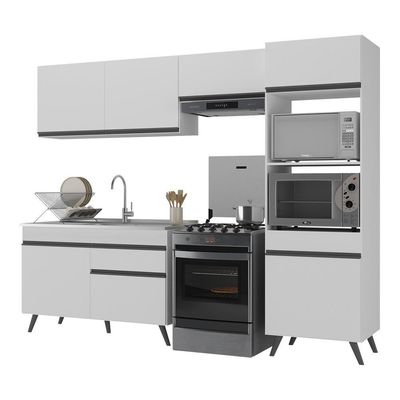 Armário De Cozinha 4 Peças Mp3693.964 Veneza Branco