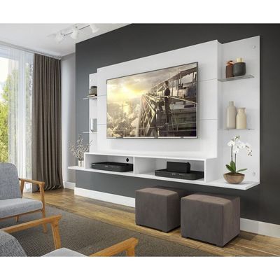 Painel Com Suporte Tv 60" Nairóbi Multimóveis V3071 Branco
