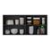 Armário De Cozinha Aéreo 120cm 2 Portas Veneza Multimóveis V3682 Preto/branco Preto/branco
