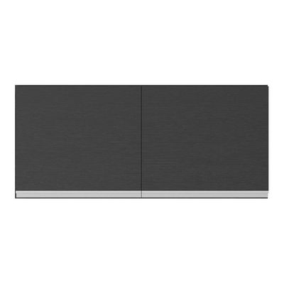 Armário De Cozinha Aéreo 120cm 2 Portas Veneza Multimóveis V3682 Preto/branco Preto/branco