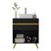 Gabinete Banheiro 1 Porta E 1 Gav Retrô 70cm Mp5024 Preto
