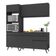 Armário De Cozinha Compacta 182cm Veneza Multimóveis V3694 Preto Preto