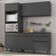 Armário De Cozinha Compacta 182cm Veneza Multimóveis V3694 Preto Preto