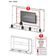 Painel Tv 60" Com 2 Leds Veneza Multimóveis V3397 Branco