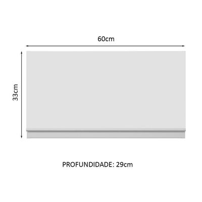 Armário Aéreo 60 Cm 1 Porta Basculante Branco Madesa