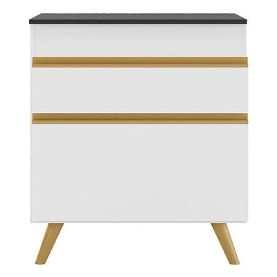 Balcão De Cozinha Para Cooktop 70Cm 1 Porta 1 Gaveta Branco