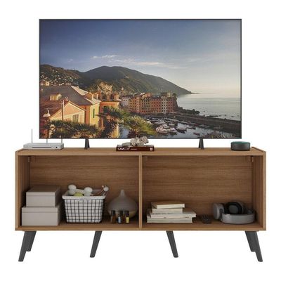 Rack Tv Até 50 Polegadas Retrô  Espelhos Mp1082 Rustic preto