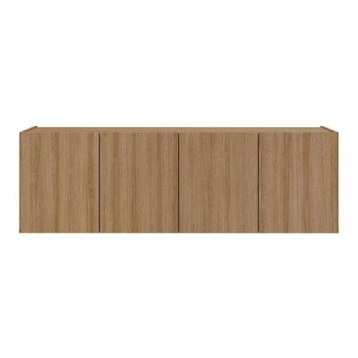 Rack Para Tv Até 50 Polegadas Com 4 Portas Suspenso Multimóveis Mp1070 Rustic Rustic