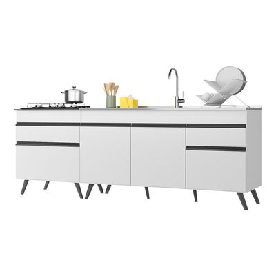 Kit 2 Balcões Gabinete Mp2073.964 Branco