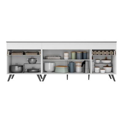 Kit 2 Balcões Gabinete Mp2073.964 Branco