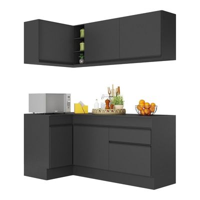 Armário De Cozinha Compacta De Canto Mp2092.895 Preto