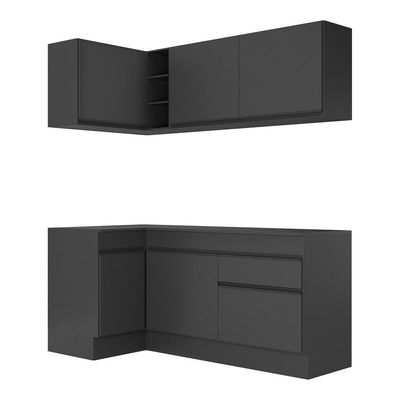 Armário De Cozinha Compacta De Canto Mp2092.895 Preto