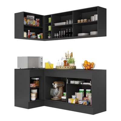 Armário De Cozinha Compacta De Canto Mp2092.895 Preto