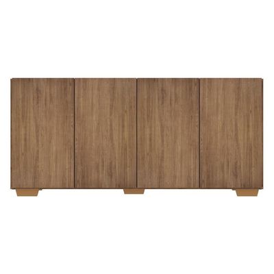 Aparador Buffet 4 Portas com Pés Quadrados Rustic/natural