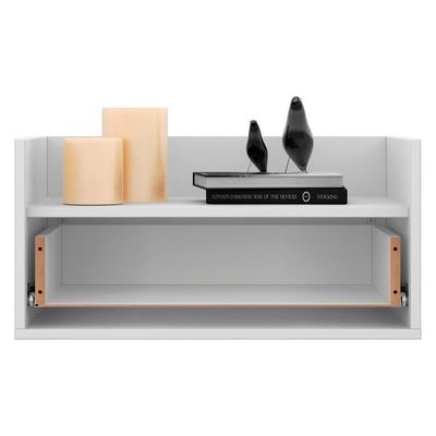 Mesa de Cabeceira 60 Cm Suspensa Multimóveis Branca