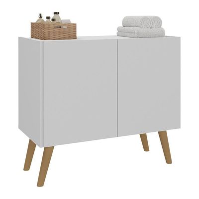 Gabinete Banheiro 62,5cm Multimóveis Mp5045 Branco/natural