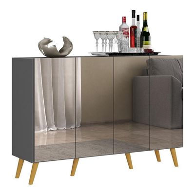 Aparador Buffet 4 Portas Multimóveis V3563 Rustic/natural