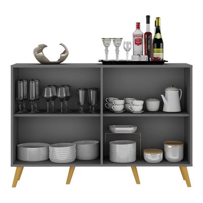 Aparador Buffet 4 Portas Multimóveis V3563 Rustic/natural