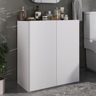Balcão Multiuso Organizador Para Banheiro 2 Portas 63cm Multimóveis Mp5038 Branco Branco