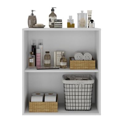 Balcão Multiuso Organizador Para Banheiro 2 Portas 63cm Multimóveis Mp5038 Branco Branco