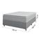 Cama Box Casal Colchão Molas Ensacadas Pillow Top Perfect 138X188X71Cm Cinza/Branco