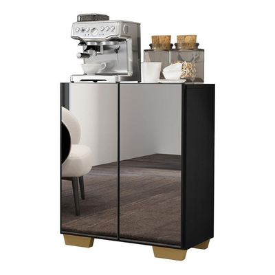 Aparador Buffet 2 Portas Multimóveis V3614 Preto/