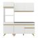 Armário De Cozinha Compacta 182cm Veneza Multimóveis V3694 Branco/dourado Branco/dourado