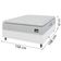 Cama Box Casal Queen Colchão Espuma D33 Pillow Top Van Gogh 158x198x62cm Branco Hellen – Suporta Até 120 Kg Por Pessoa