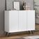 Aparador Buffet 3 Portas Multimóveis V1009 Branco/Preto