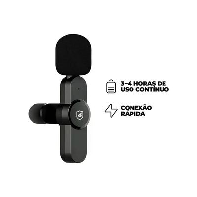 Microfone de Lapela Flex - Lightning - Gshield