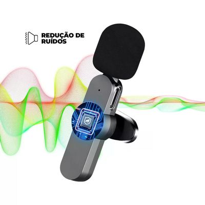 Microfone de Lapela Flex - Lightning - Gshield