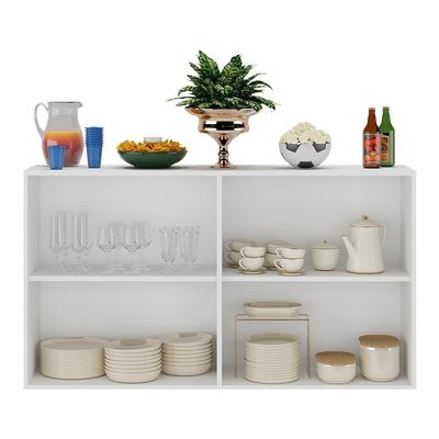 Aparador Buffet 4 Portas Suspenso Alemanha Br3594 Branco