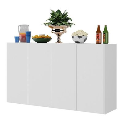 Aparador Buffet 4 Portas Suspenso Alemanha Br3594 Branco
