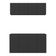 Kit Bar Armário Aéreo E Aparador 4 Portas Multimóveis Mp1075 Preto Preto