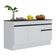 Balcão Cozinha Gabinete Pia 150cm 3 Ptas Branco/preto