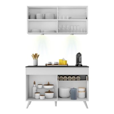 Armário De Cozinha Compacta 2 Peças Mp2012.891 Up Branco