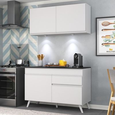 Armário De Cozinha Compacta 2 Peças Mp2012.891 Up Branco