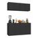 Kit Armário De Cozinha E Aparador 4 Portas Multimóveis Mp2162 Preto Preto