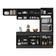 Armário De Cozinha Compacta 4 Peças Com Rodapé Mp2176 Made Multimóveis Preto/branco Preto/branco