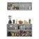 Kit Armário De Cozinha E Aparador 4 Portas Multimóveis Mp2162 Branco Branco